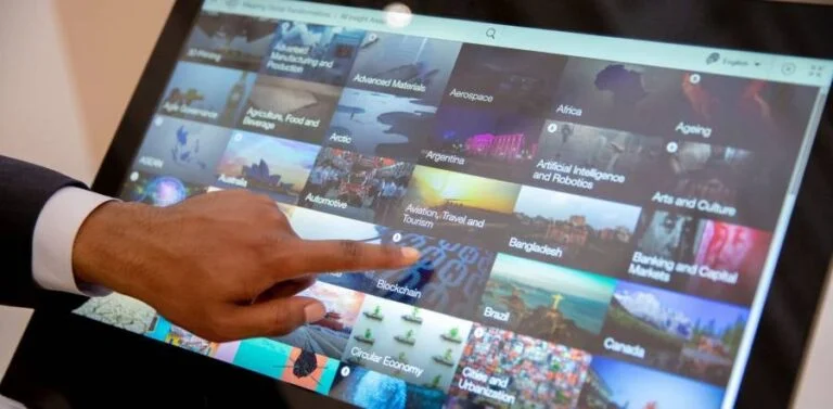 Digital Transformation being represented in a Guide Screen with an overview / layout