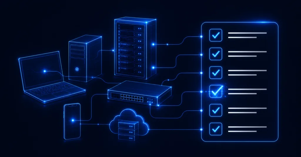 IT asset audit graphic represenation