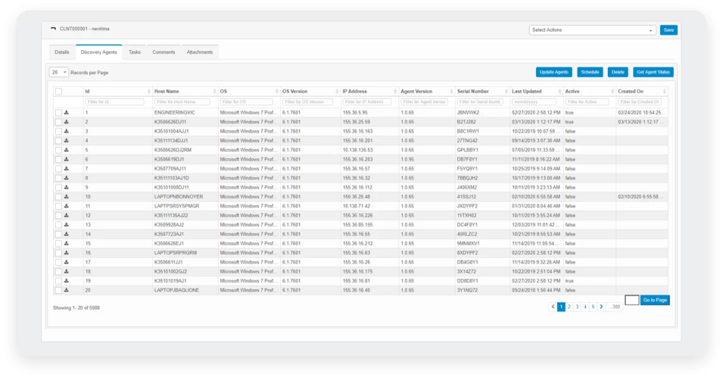 Virima’s software license metering capability