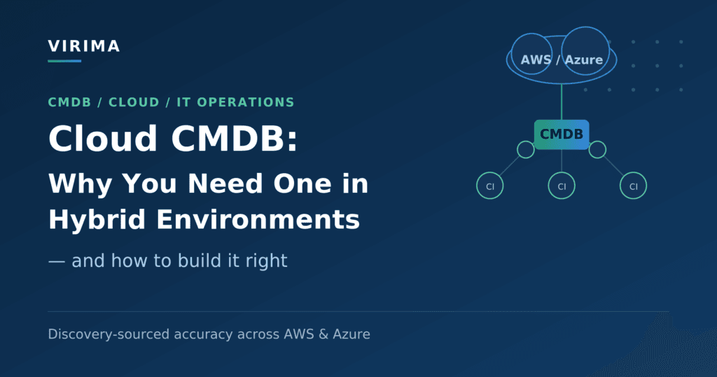 Cloud CMDB for hybrid environments