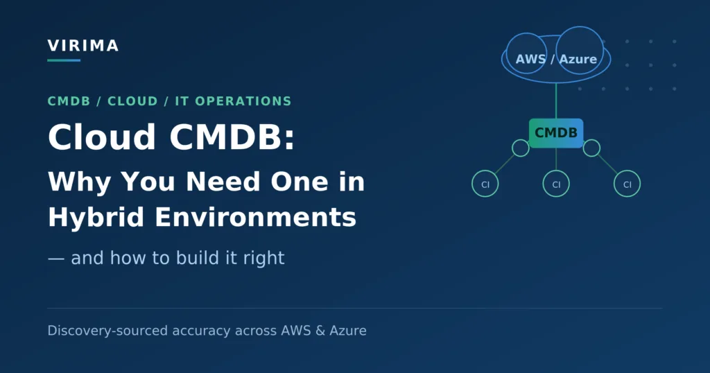 Cloud CMDB for hybrid environments