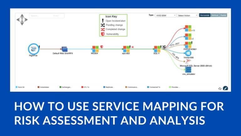 How to use service mapping for risk assessment and analysis