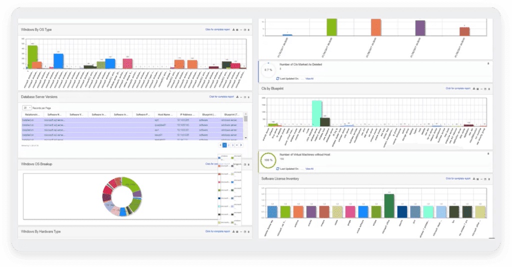 Customized reports with virima