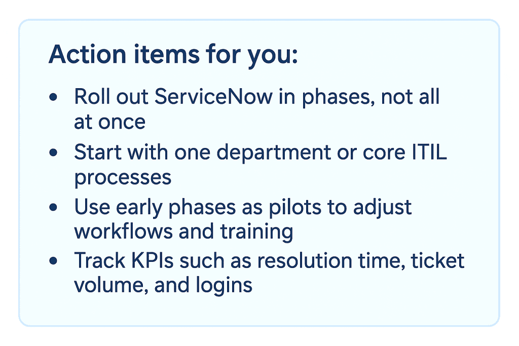 Use a phased go-live and monitor performance closely