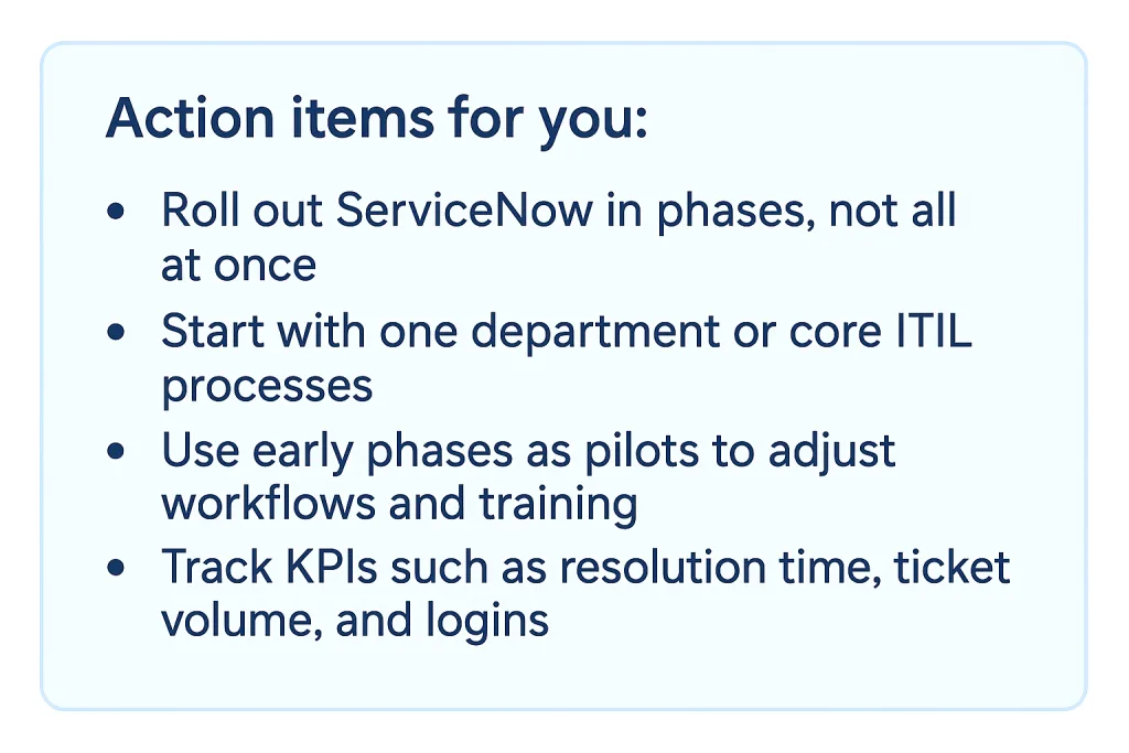 Use a phased go-live and monitor performance closely