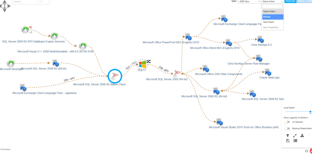 Dependencies between CIs (servers) in Virima - ViVID service mapping