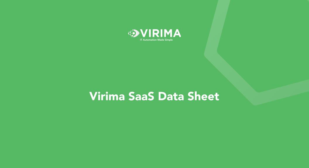 Virima SaaS Data Sheet