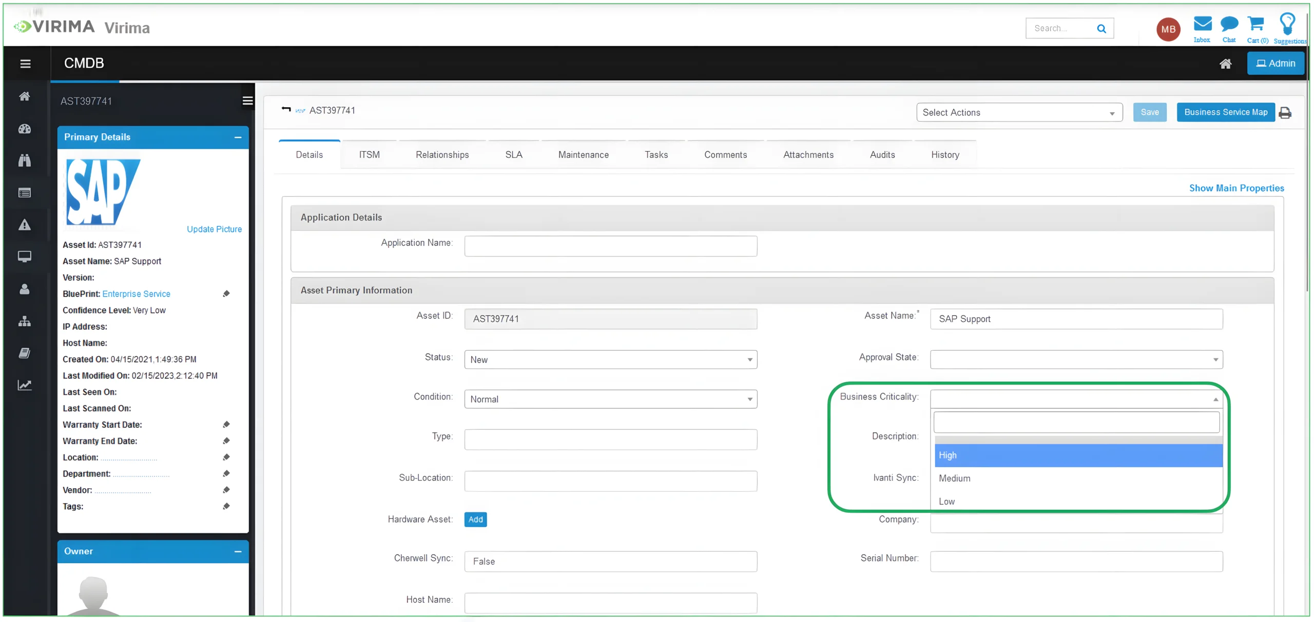 Virima ITAM and CMDB Completeness