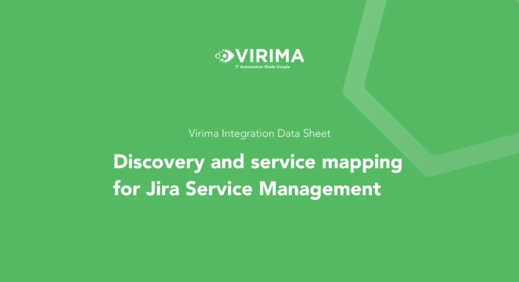 Jira Service Management Integration Data Sheet
