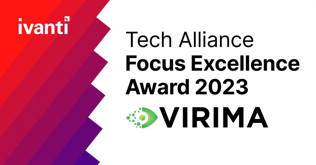 Virima Wins Ivanti’s 2023 Technology Alliance Focus Excellence Award