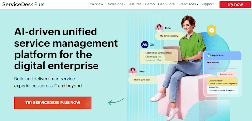 Manage engine service desl plus