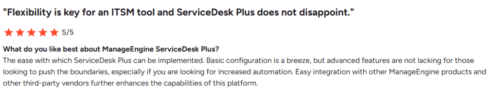 Manage Engine ServiceDesk Plus