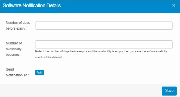 Software license validity check by Virima