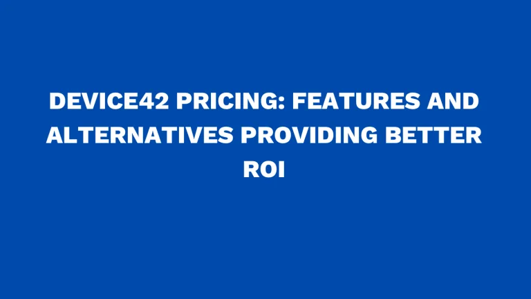 Device42 pricing
