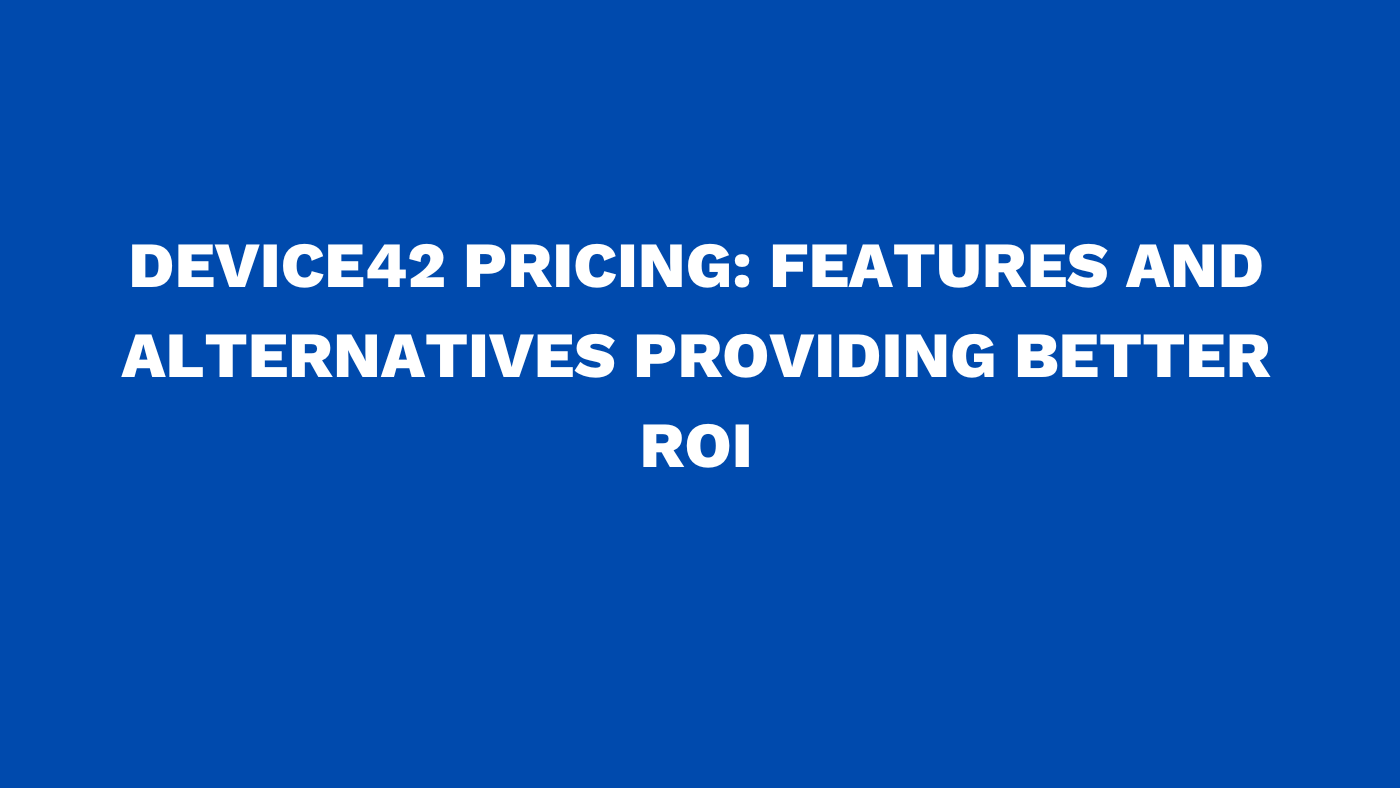 Device42 pricing
