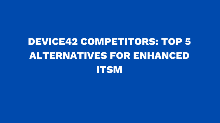 Device42 competitors