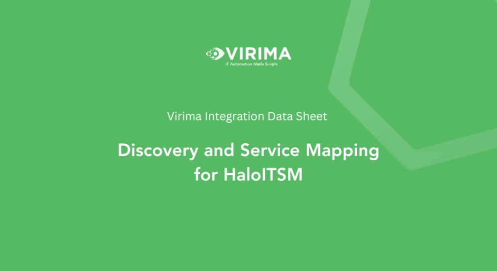 Discovery and Service Mapping for HaloITSM