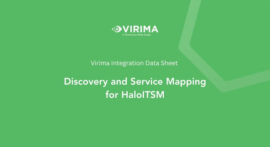 Discovery and Service Mapping for HaloITSM