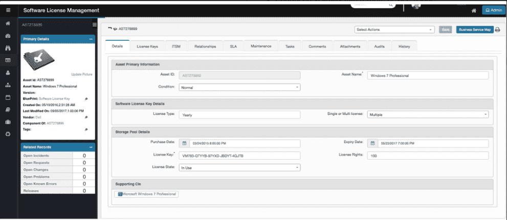Virima Windows discovery agent supports reclaiming and reallocating software licenses