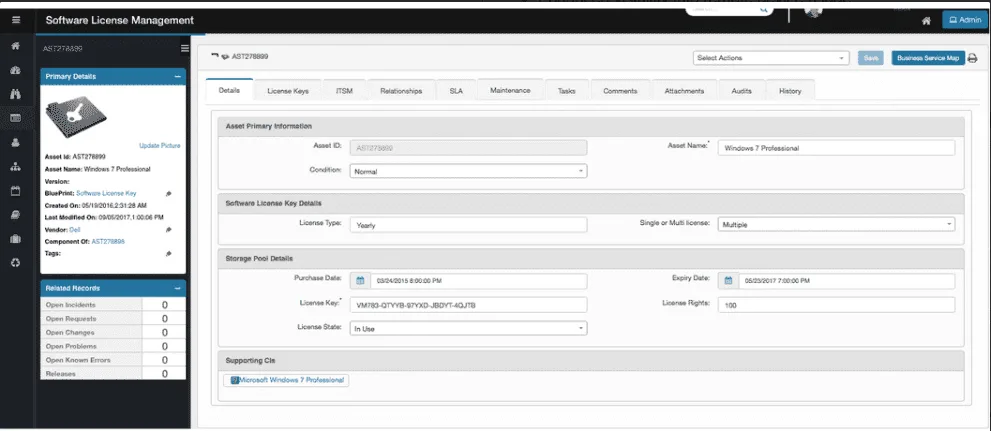 Virima Windows discovery agent supports reclaiming and reallocating software licenses