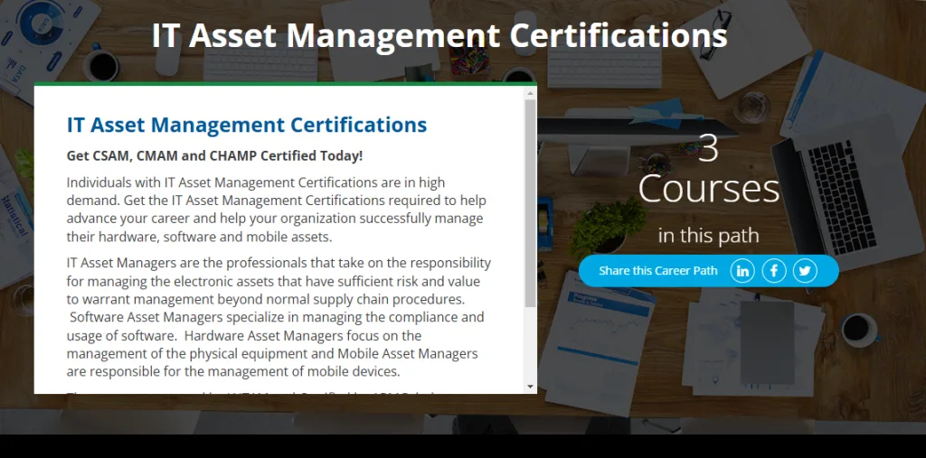 Gogo ITAM training course