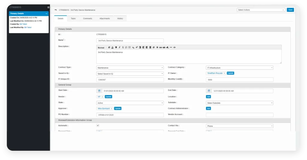 Oversee both vendor service level agreements (SLAs) and the ones your organization must maintain.IT asset management checklist