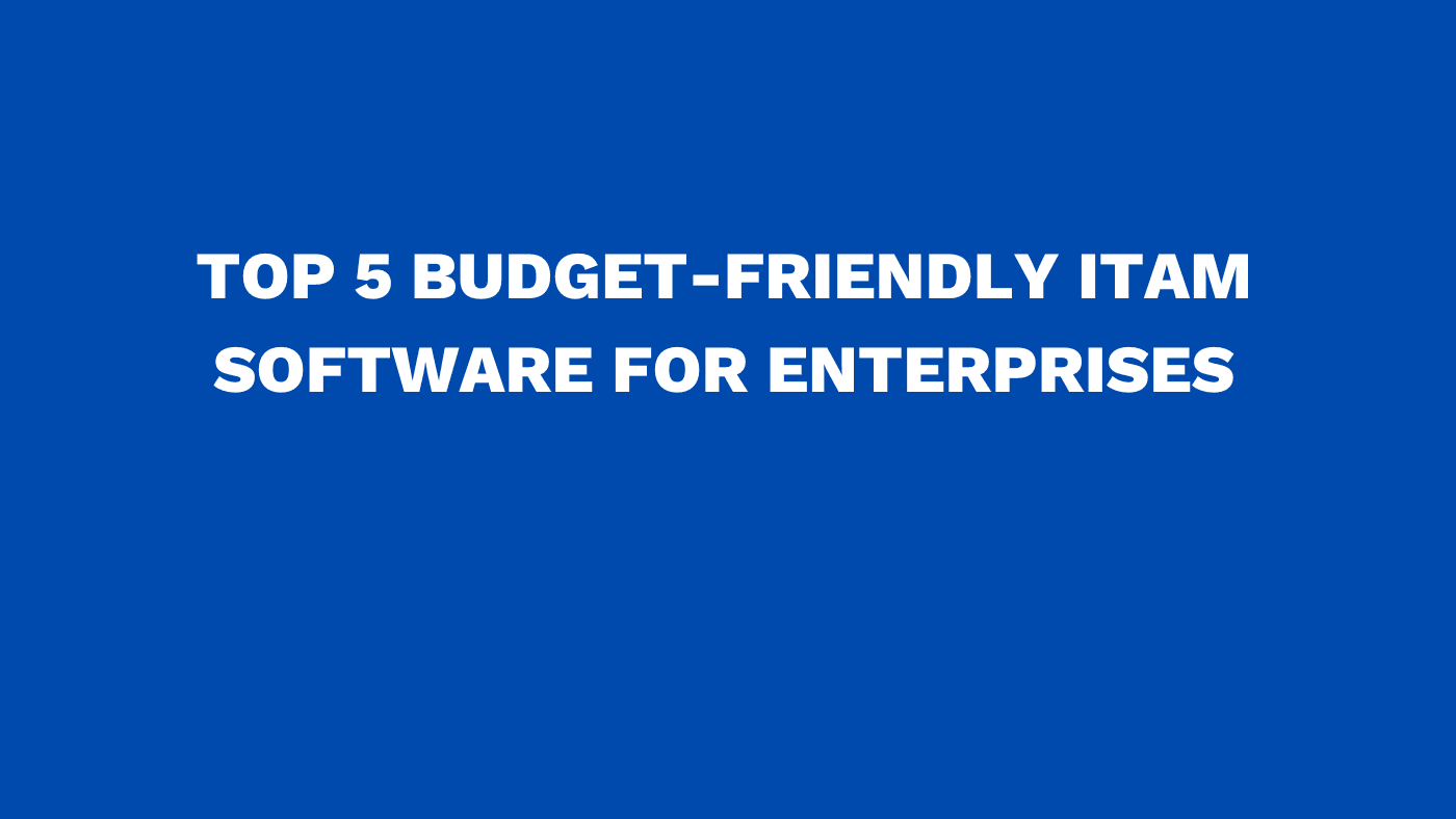 Top 5 budget-friendly ITAM software for enterprises
