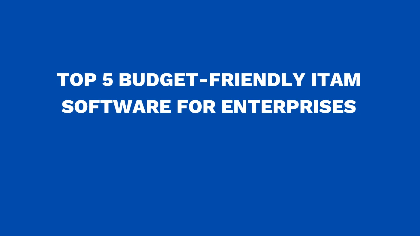 Top 5 budget-friendly ITAM software for enterprises