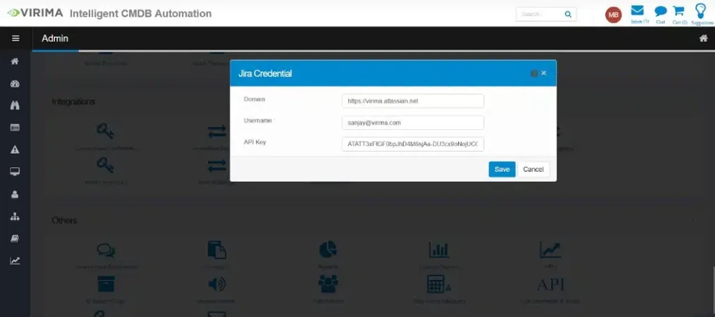 Codeless integration of Virima with Jira service management