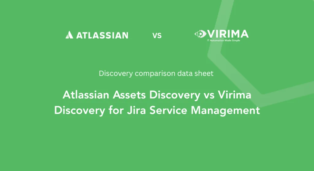 Cover image of Atlassian Assets Discovery vs Virima Discovery for Jira Service Management