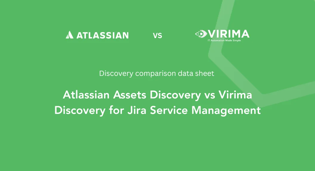 Cover image of Atlassian Assets Discovery vs Virima Discovery for Jira Service Management