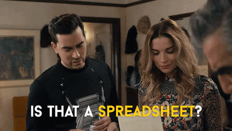 Spreadsheet for asset management