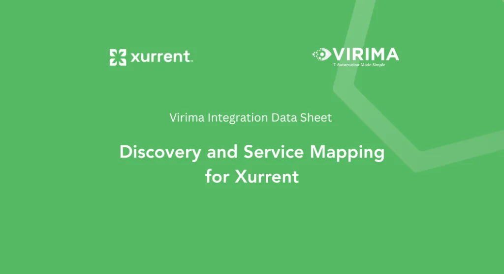 Discovery and Service Mapping for Xurrent