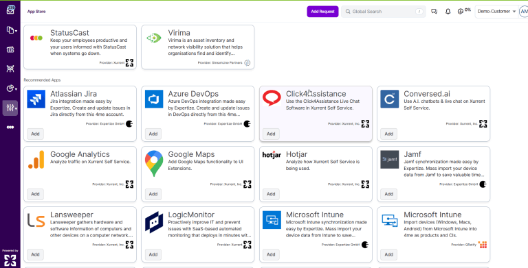 virima in the Xurrent App Store