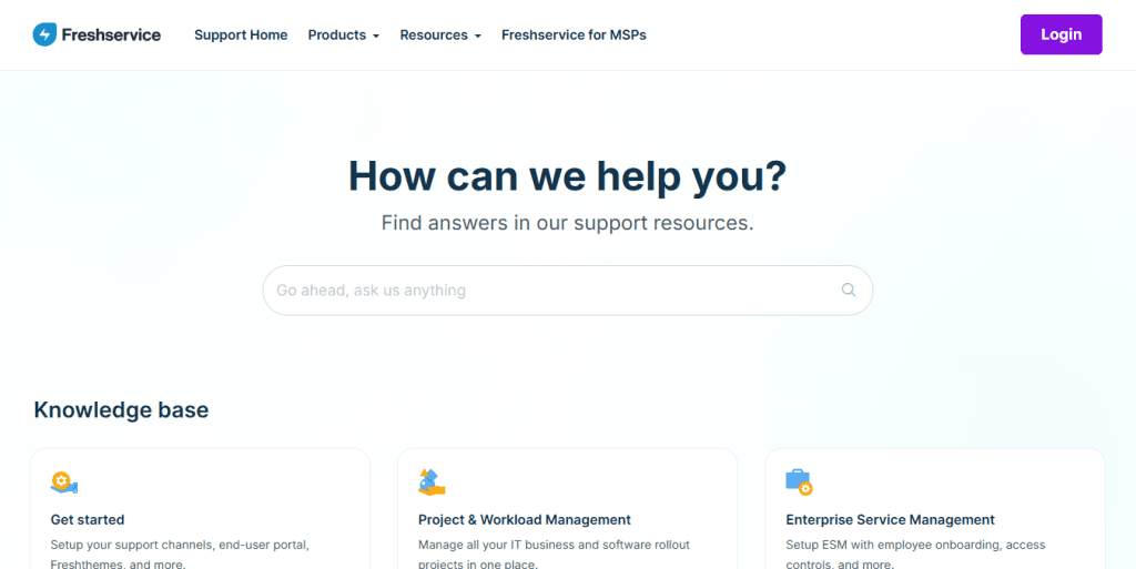 Freshservice – User-friendly ITSM for growing teams