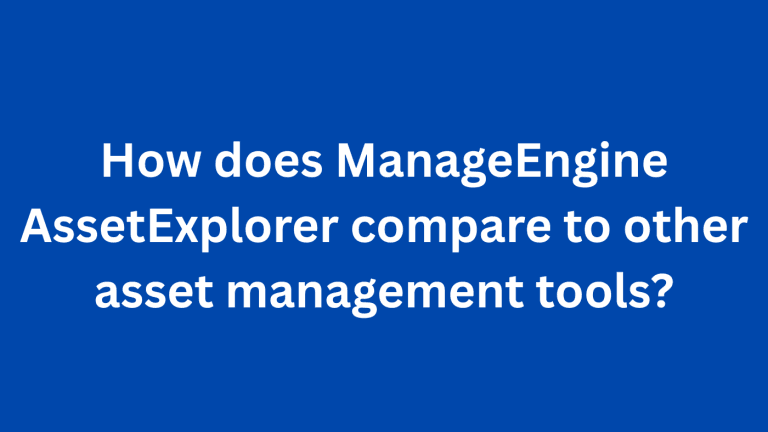 How does ManageEngine AssetExplorer compare to other asset management tools?"