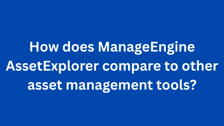 How does ManageEngine AssetExplorer compare to other asset management tools?"
