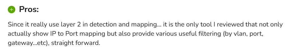 Pros of UVexplorer