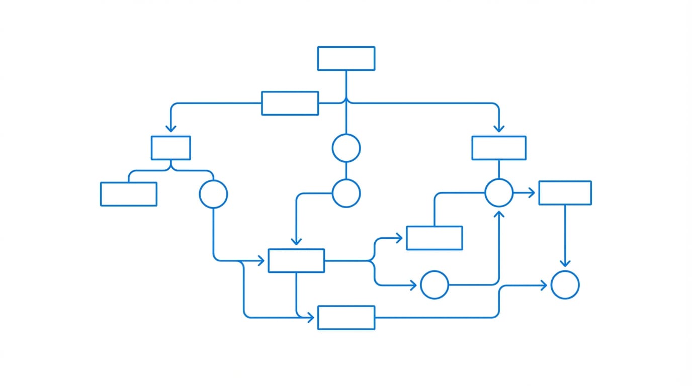 CMDB service map showing stakeholder approval workflow with organizational hierarchy and CI ownership connections