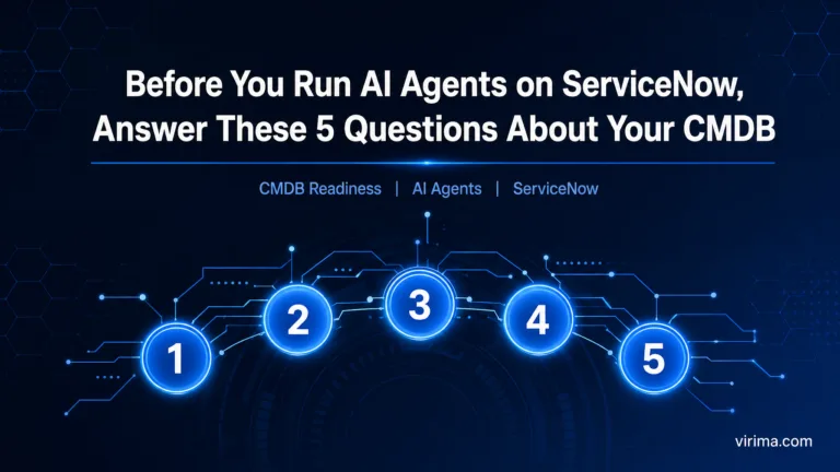 Before You Run AI Agents on ServiceNow, Answer These 5 Questions About Your CMDB