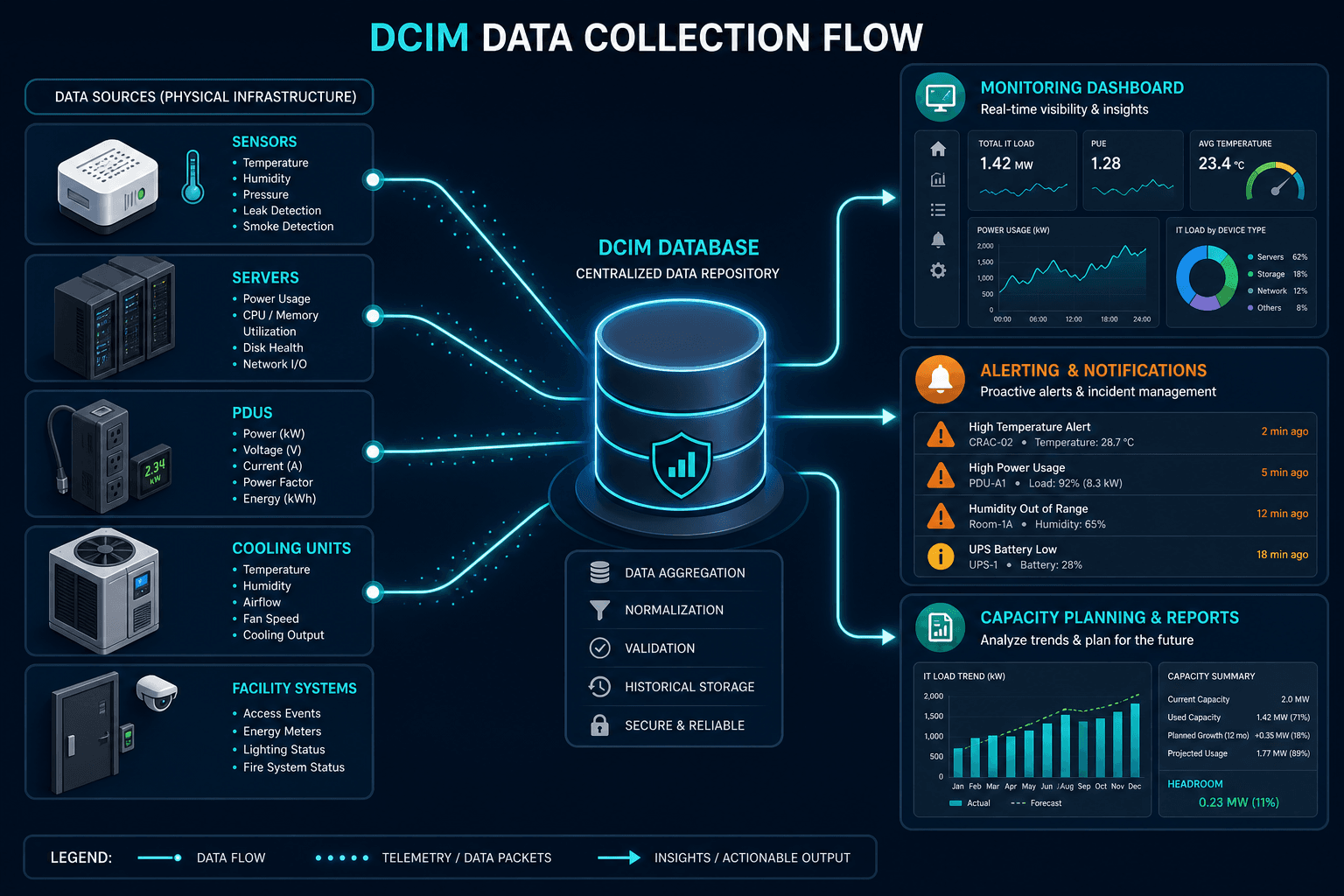 Diagram Showing Dcim Data Collection Flo Diagram Showing Dcim Data Collection Flo — Virima What Is Dcim Data Center Infrastructure Management