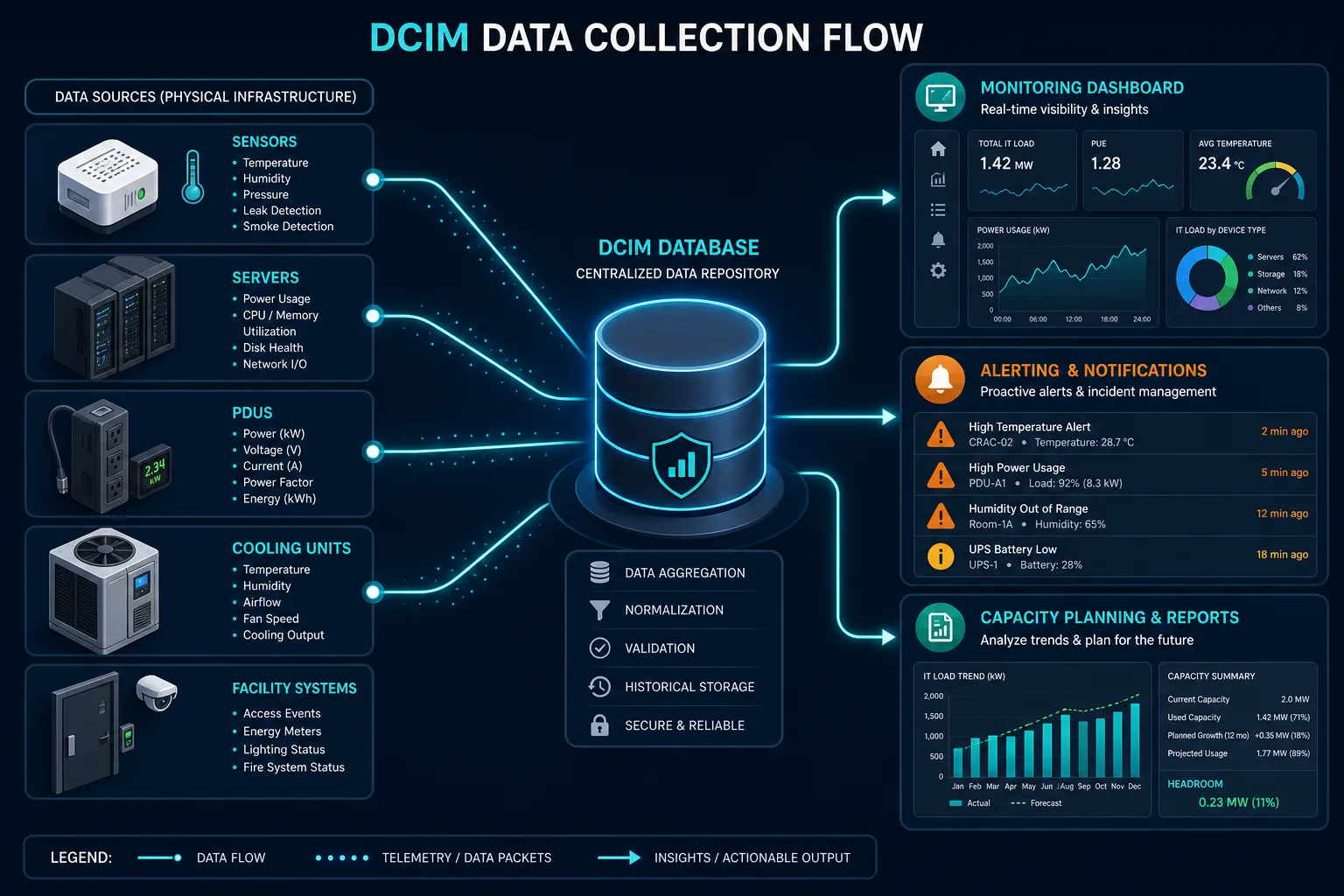Diagram Showing Dcim Data Collection Flo Diagram Showing Dcim Data Collection Flo — Virima What Is Dcim Data Center Infrastructure Management