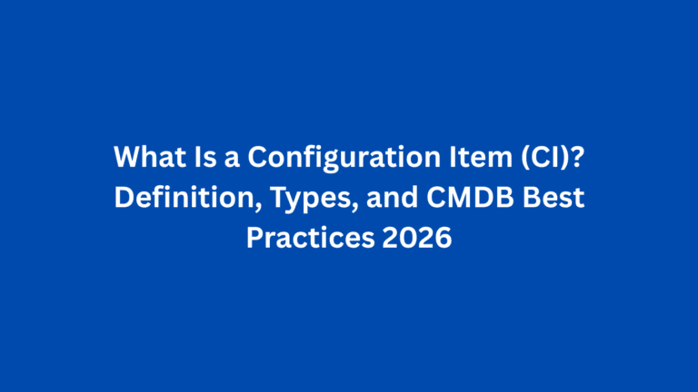 What is configuration item