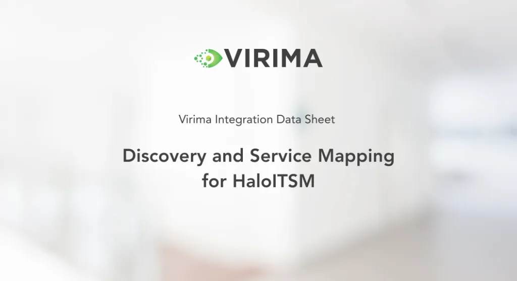 Discovery and Service Mapping for HaloITSM