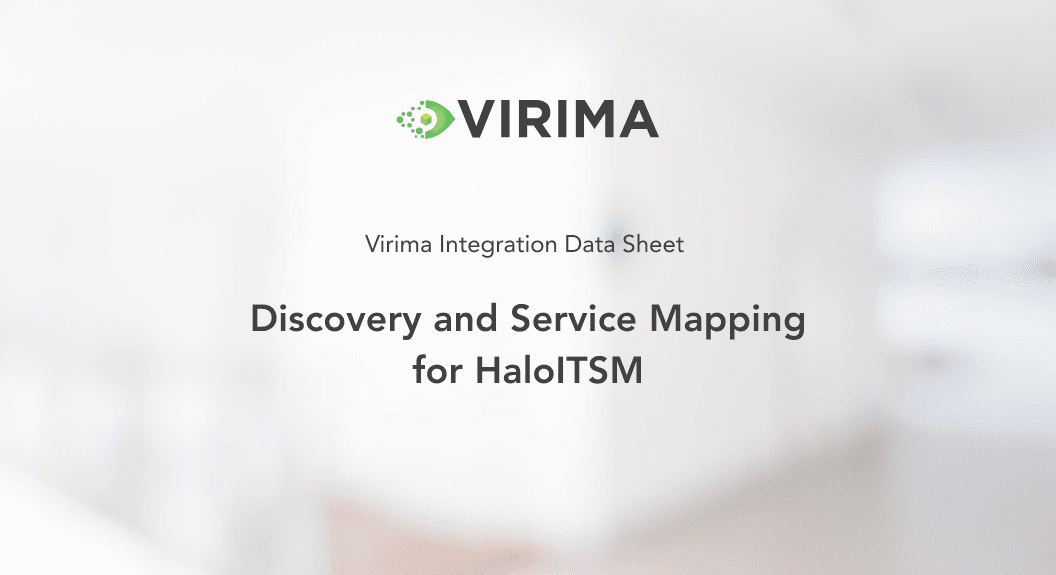 Discovery and Service Mapping for HaloITSM