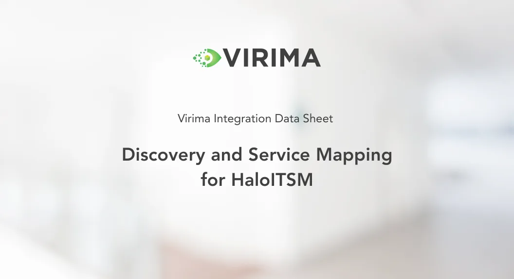 Discovery and Service Mapping for HaloITSM