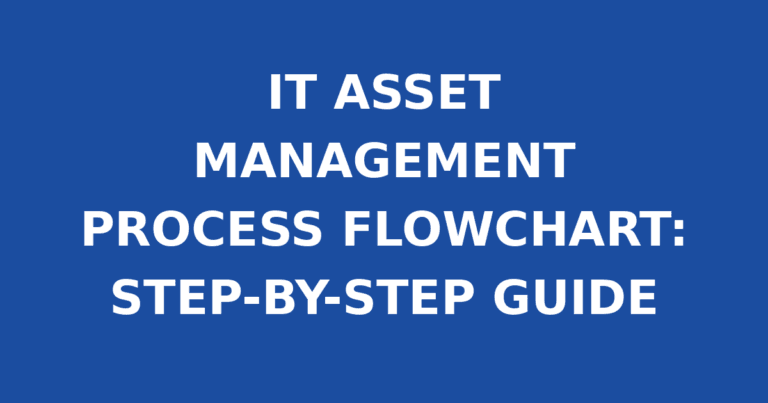 IT ASSET MANAGEMENT PROCESS FLOWCHART: STEP-BY-STEP GUIDE
