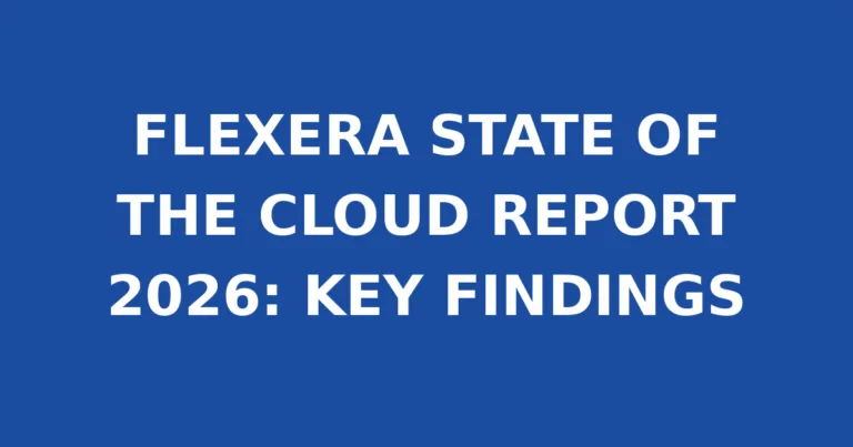FLEXERA STATE OF THE CLOUD REPORT 2026: KEY FINDINGS