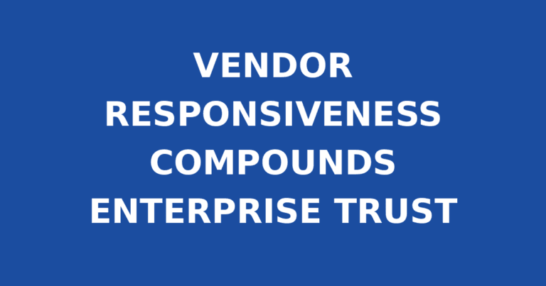 VENDOR RESPONSIVENESS COMPOUNDS ENTERPRISE TRUST