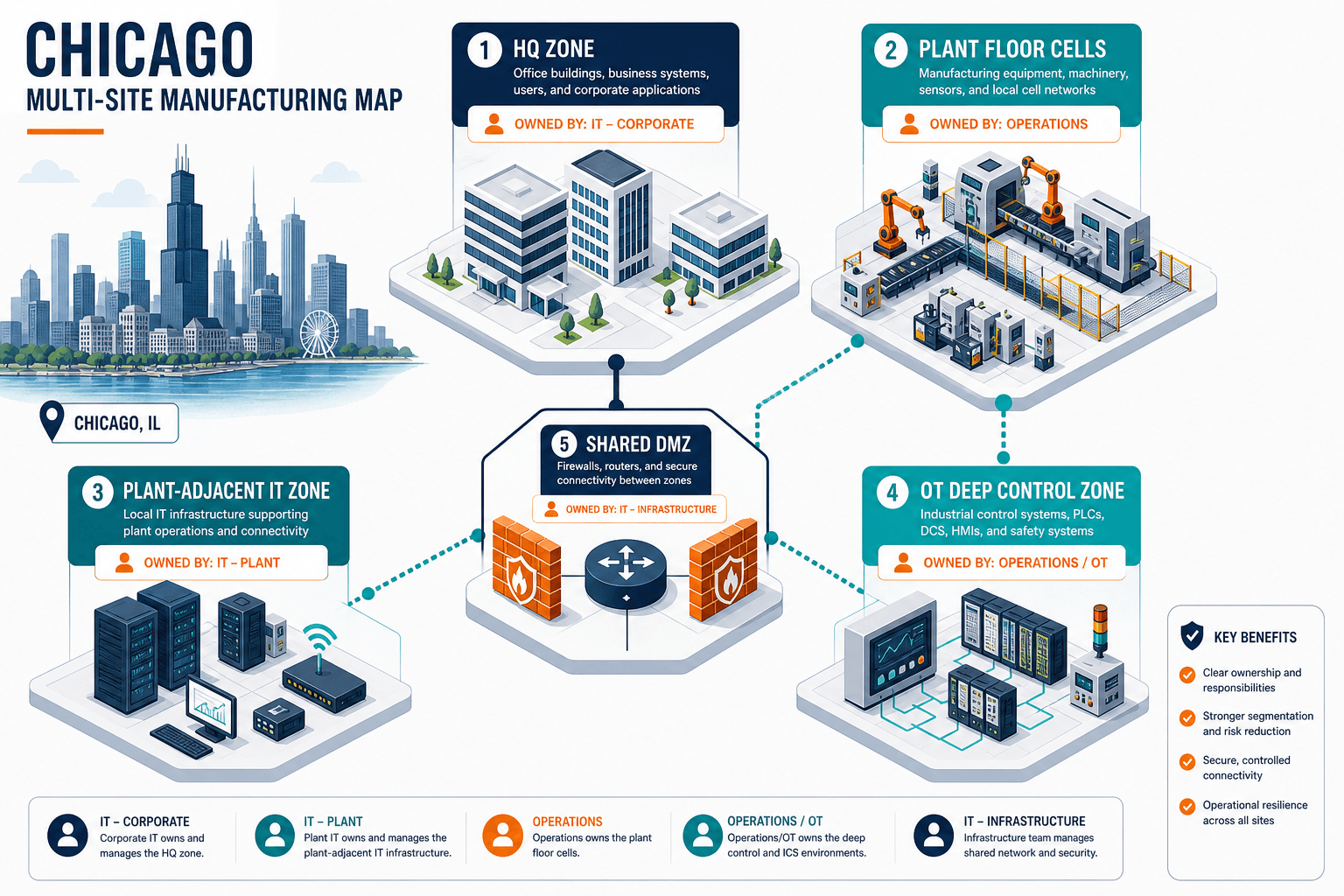 Chicago Multi Site Manufacturing Map Sho — Ot It Asset Discovery Chicago Manufacturing